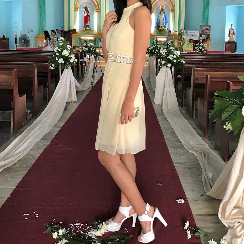 Cream colored dress